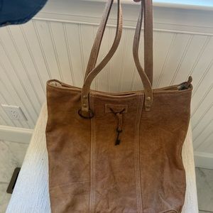 Suede Brown Tote